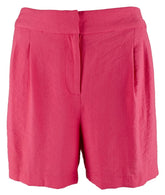 Women's Summer Heat Solid Pull On Shorts Fuchsia 2